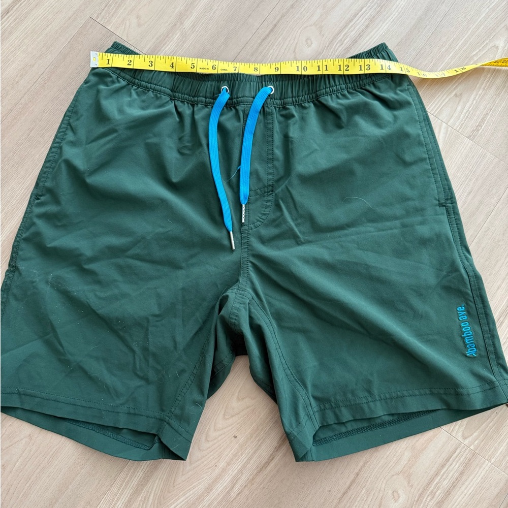 Men's Athletic Shorts in Green with Liner